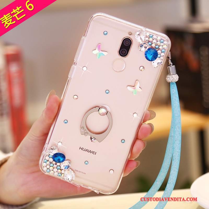 Custodia Huawei Mate 10 Lite Colore Morbidotelefono, Cover Huawei Mate 10 Lite Strass