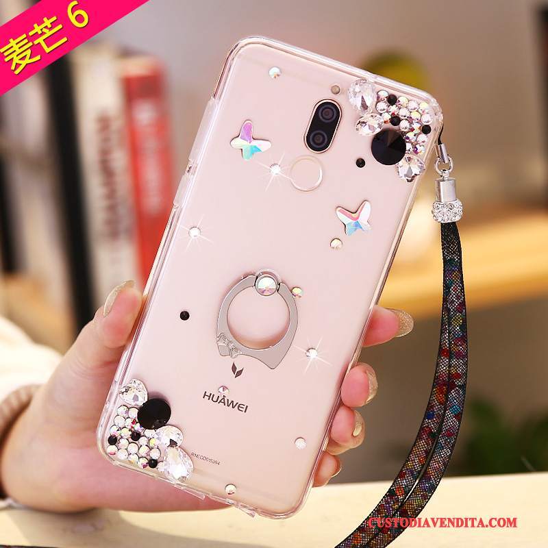 Custodia Huawei Mate 10 Lite Colore Morbidotelefono, Cover Huawei Mate 10 Lite Strass