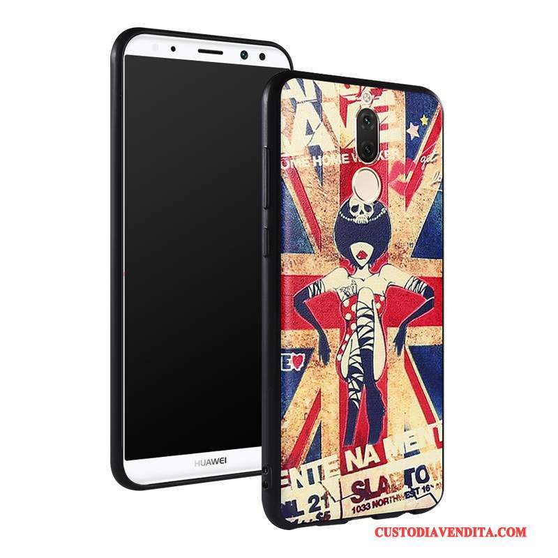 Custodia Huawei Mate 10 Lite Colore Telefono Macchiati, Cover Huawei Mate 10 Lite Creativo Sottile Morbido