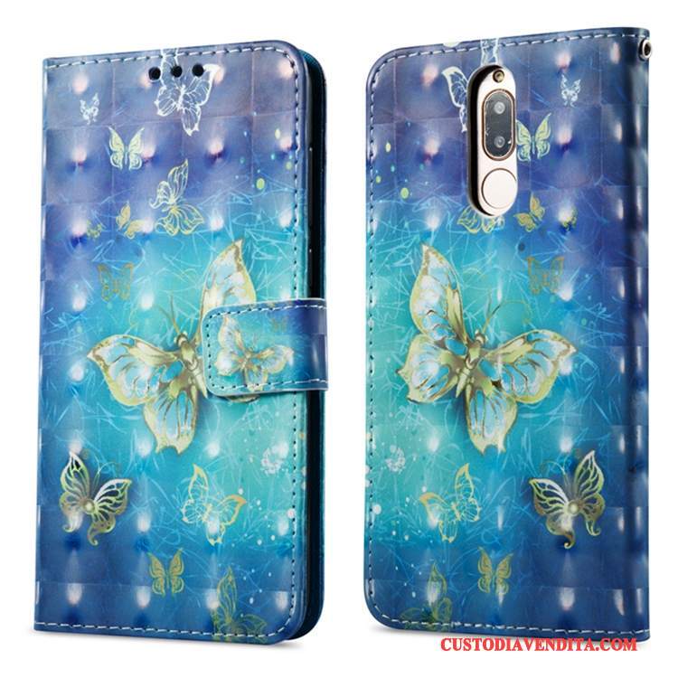 Custodia Huawei Mate 10 Lite Colore Telefono Tutto Incluso, Cover Huawei Mate 10 Lite Pelle Anti-caduta Carta