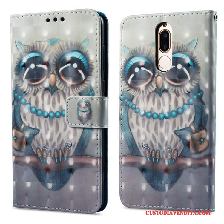 Custodia Huawei Mate 10 Lite Colore Telefono Tutto Incluso, Cover Huawei Mate 10 Lite Pelle Anti-caduta Carta