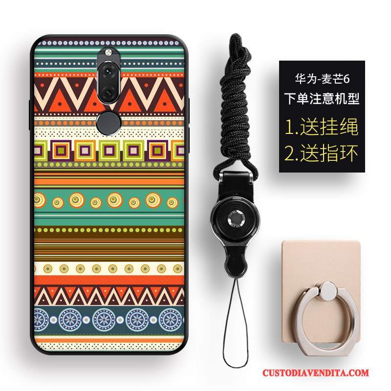 Custodia Huawei Mate 10 Lite Creativo Anti-caduta Di Personalità, Cover Huawei Mate 10 Lite Cartone Animato Etnico Tutto Incluso