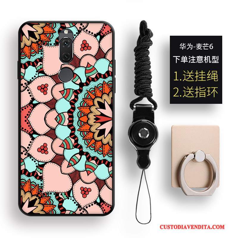 Custodia Huawei Mate 10 Lite Creativo Anti-caduta Di Personalità, Cover Huawei Mate 10 Lite Cartone Animato Etnico Tutto Incluso