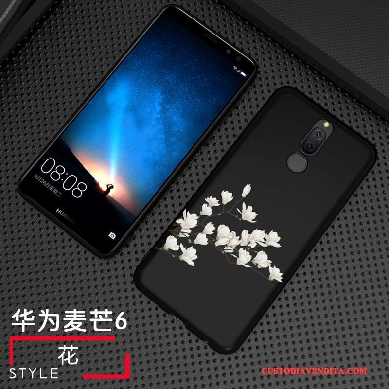 Custodia Huawei Mate 10 Lite Creativo Anti-caduta Tempra, Cover Huawei Mate 10 Lite Pellicola Protettiva Nero