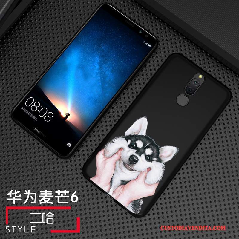 Custodia Huawei Mate 10 Lite Creativo Anti-caduta Tempra, Cover Huawei Mate 10 Lite Pellicola Protettiva Nero