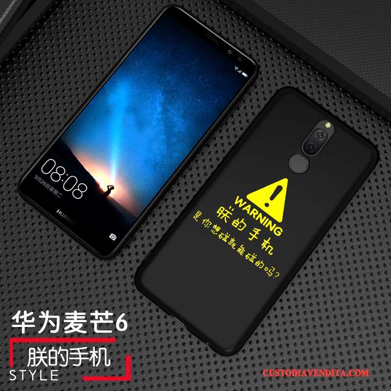 Custodia Huawei Mate 10 Lite Creativo Anti-caduta Tempra, Cover Huawei Mate 10 Lite Pellicola Protettiva Nero