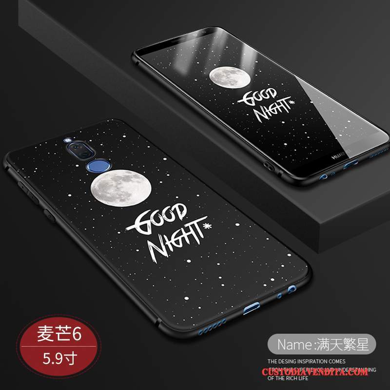 Custodia Huawei Mate 10 Lite Creativo Tutto Incluso Nero, Cover Huawei Mate 10 Lite Protezione Macchiati Morbido