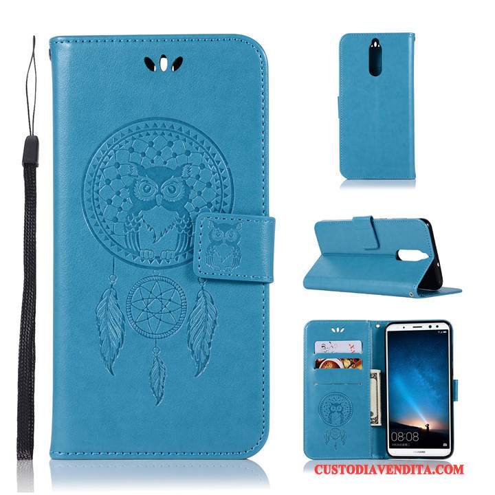 Custodia Huawei Mate 10 Lite Folio Anti-caduta Tutto Incluso, Cover Huawei Mate 10 Lite Pelle