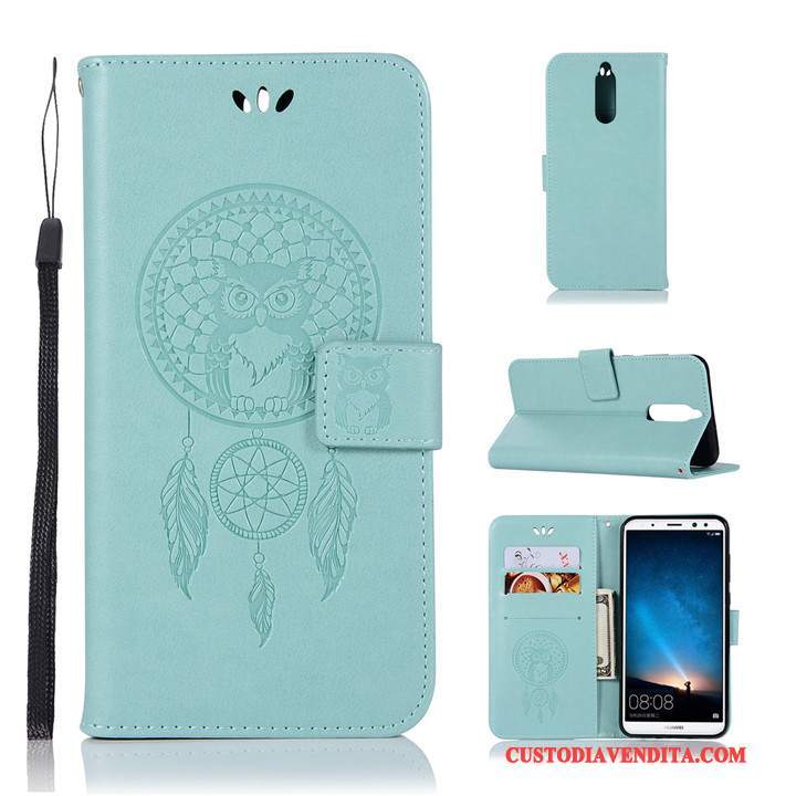 Custodia Huawei Mate 10 Lite Folio Anti-caduta Tutto Incluso, Cover Huawei Mate 10 Lite Pelle