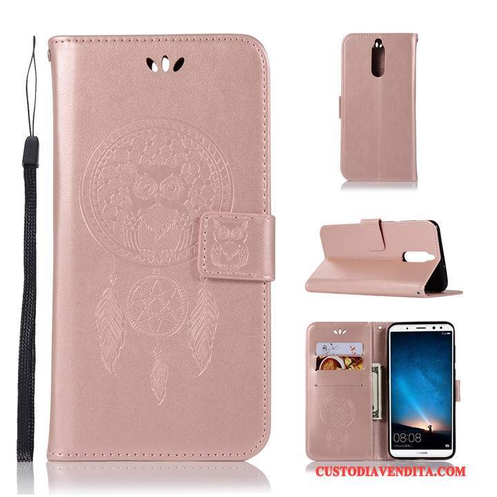 Custodia Huawei Mate 10 Lite Folio Anti-caduta Tutto Incluso, Cover Huawei Mate 10 Lite Pelle