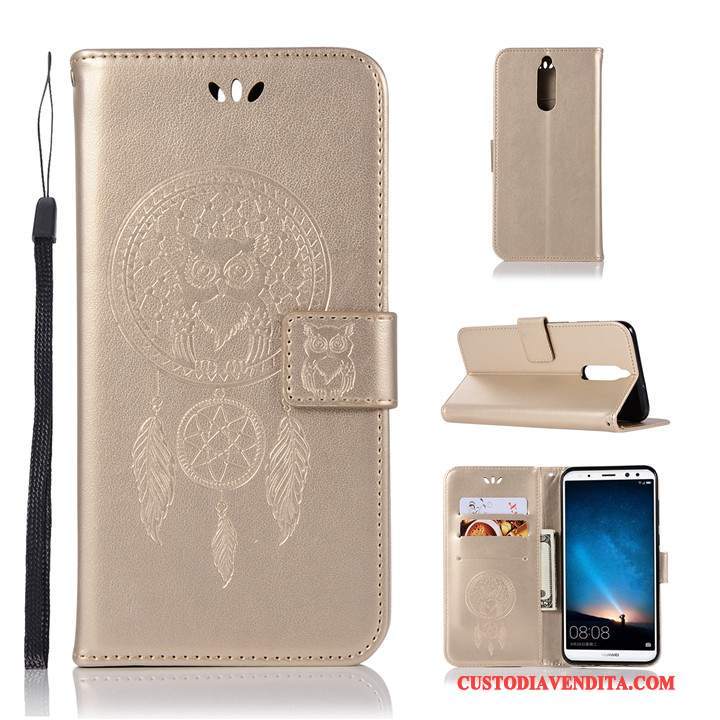 Custodia Huawei Mate 10 Lite Folio Anti-caduta Tutto Incluso, Cover Huawei Mate 10 Lite Pelle