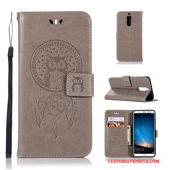 Custodia Huawei Mate 10 Lite Folio Anti-caduta Tutto Incluso, Cover Huawei Mate 10 Lite Pelle