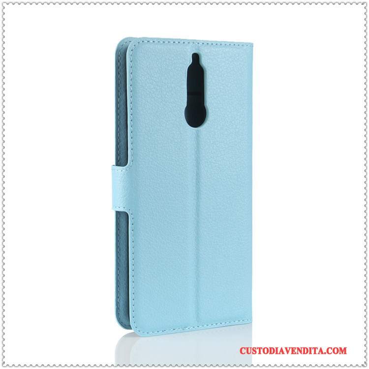 Custodia Huawei Mate 10 Lite Pelle Carta Verde, Cover Huawei Mate 10 Lite Protezione Telefono Anti-caduta