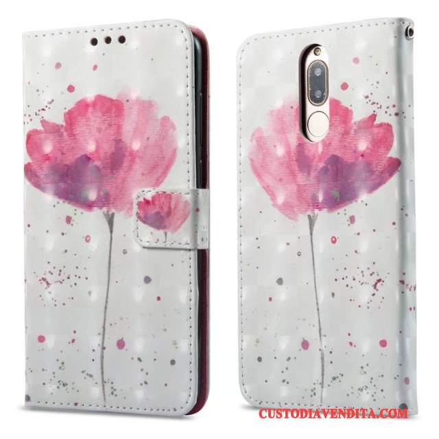 Custodia Huawei Mate 10 Lite Pelle Rosa, Cover Huawei Mate 10 Lite Protezione