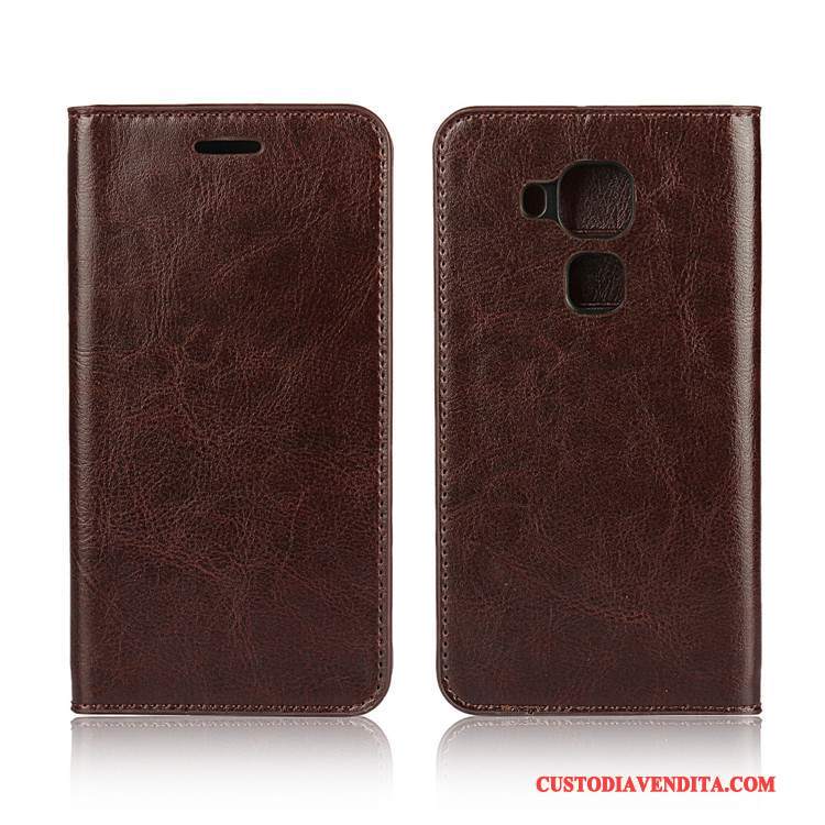 Custodia Huawei Mate 10 Lite Pelle Supporto Rosso, Cover Huawei Mate 10 Lite Protezione Telefono Pellicola Protettiva