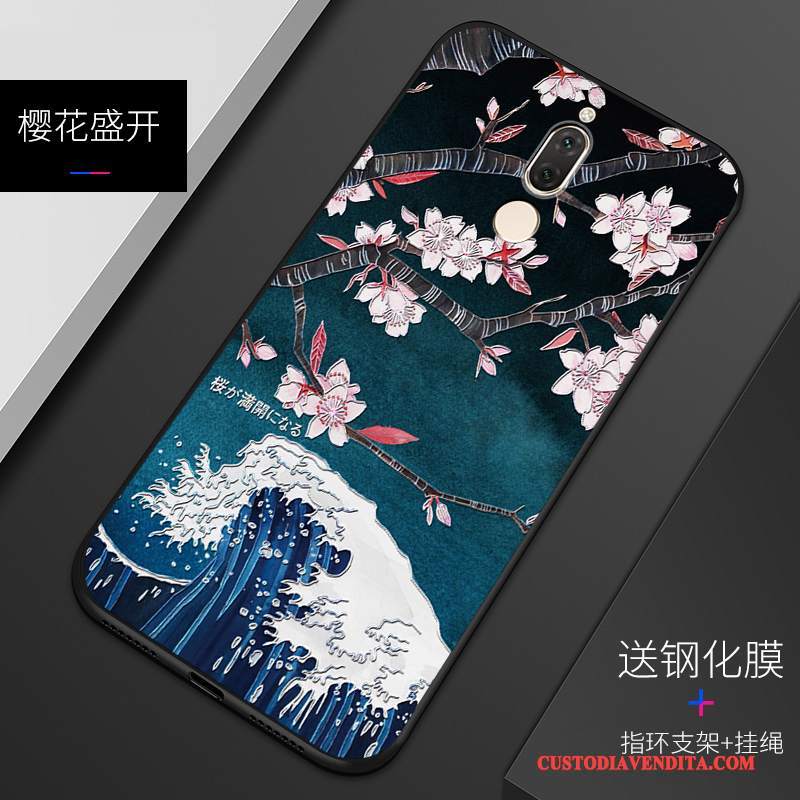 Custodia Huawei Mate 10 Lite Protezione Personalizza Macchiati, Cover Huawei Mate 10 Lite Goffratura Bianco Anti-caduta