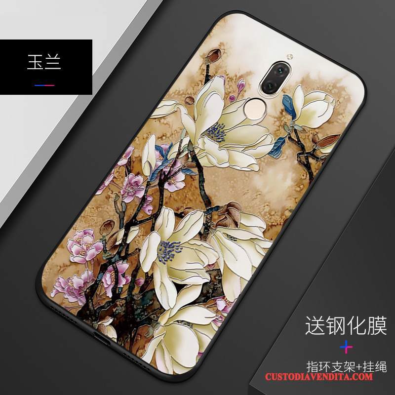 Custodia Huawei Mate 10 Lite Protezione Personalizza Macchiati, Cover Huawei Mate 10 Lite Goffratura Bianco Anti-caduta