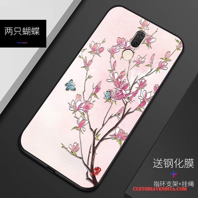 Custodia Huawei Mate 10 Lite Protezione Personalizza Macchiati, Cover Huawei Mate 10 Lite Goffratura Bianco Anti-caduta