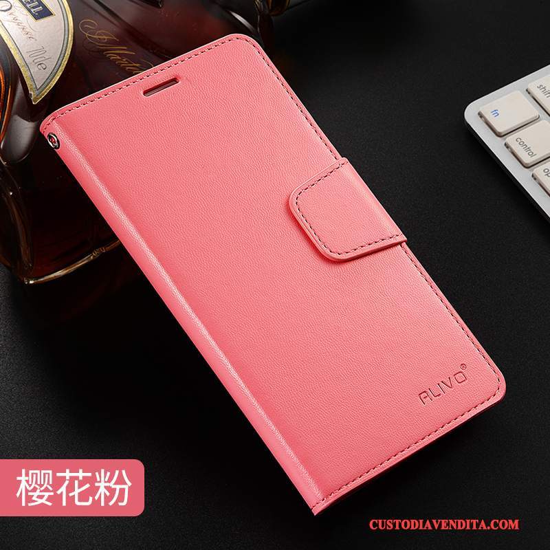 Custodia Huawei Mate 10 Lite Silicone Anti-caduta Morbido, Cover Huawei Mate 10 Lite Folio Tendenza Rosso