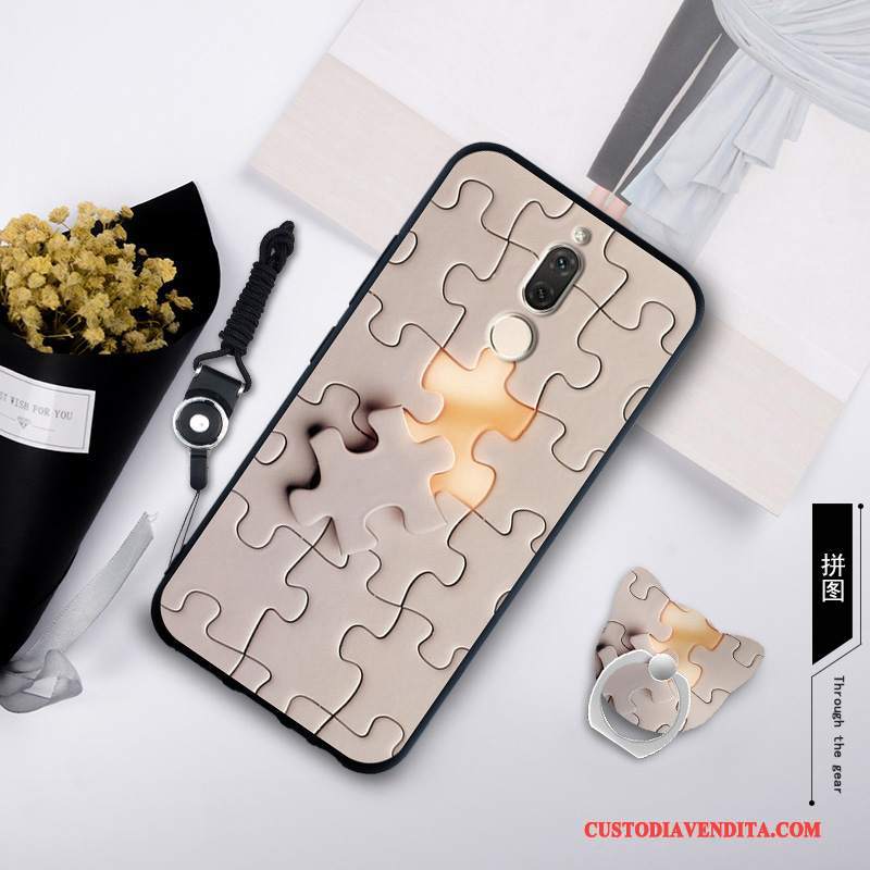 Custodia Huawei Mate 10 Lite Silicone Anti-cadutatelefono, Cover Huawei Mate 10 Lite Protezione Tendenza Blu