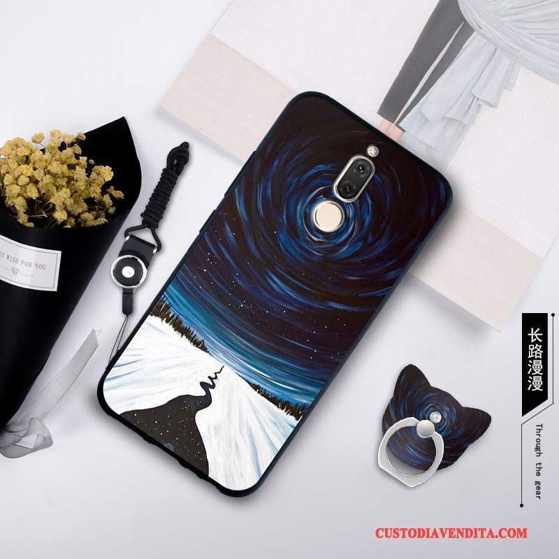 Custodia Huawei Mate 10 Lite Silicone Anti-cadutatelefono, Cover Huawei Mate 10 Lite Protezione Tendenza Blu