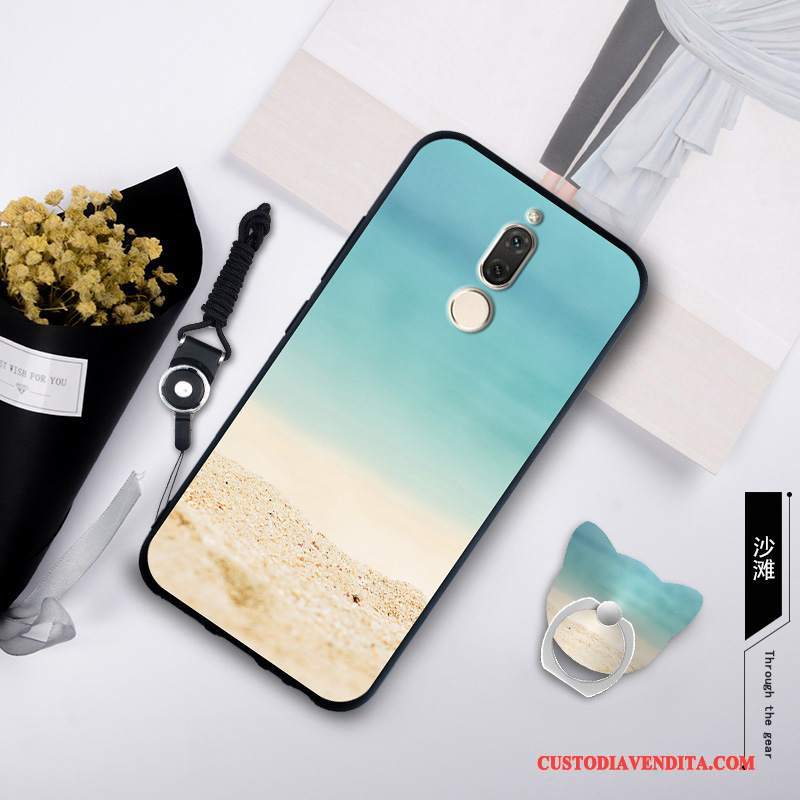 Custodia Huawei Mate 10 Lite Silicone Anti-cadutatelefono, Cover Huawei Mate 10 Lite Protezione Tendenza Blu