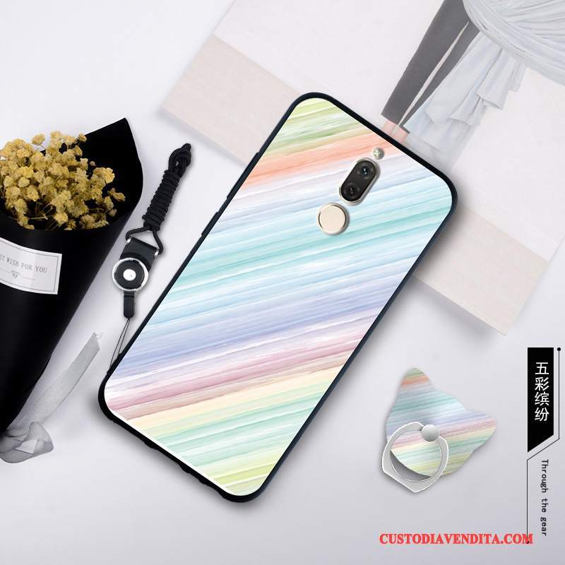 Custodia Huawei Mate 10 Lite Silicone Anti-cadutatelefono, Cover Huawei Mate 10 Lite Protezione Tendenza Blu