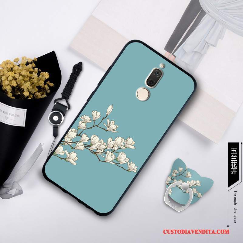 Custodia Huawei Mate 10 Lite Silicone Anti-cadutatelefono, Cover Huawei Mate 10 Lite Protezione Tendenza Blu