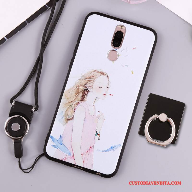 Custodia Huawei Mate 10 Lite Silicone Bianco Morbido, Cover Huawei Mate 10 Lite Telefono