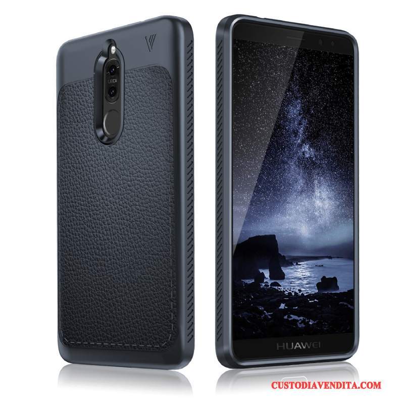 Custodia Huawei Mate 10 Lite Silicone Nerotelefono, Cover Huawei Mate 10 Lite Protezione Anti-caduta Tutto Incluso