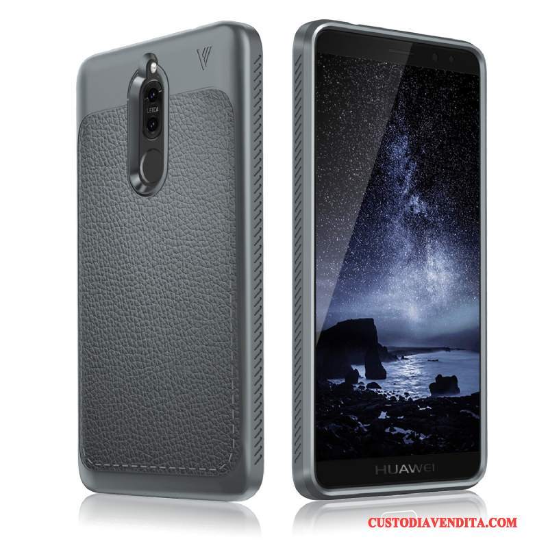 Custodia Huawei Mate 10 Lite Silicone Nerotelefono, Cover Huawei Mate 10 Lite Protezione Anti-caduta Tutto Incluso