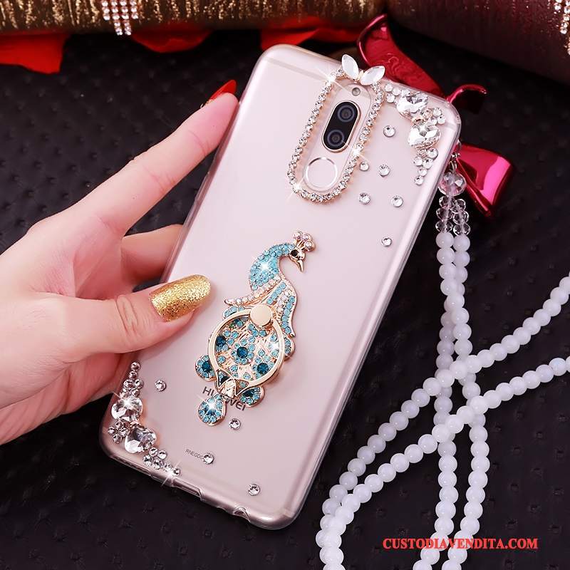 Custodia Huawei Mate 10 Lite Silicone Rosa Tutto Incluso, Cover Huawei Mate 10 Lite Morbidotelefono