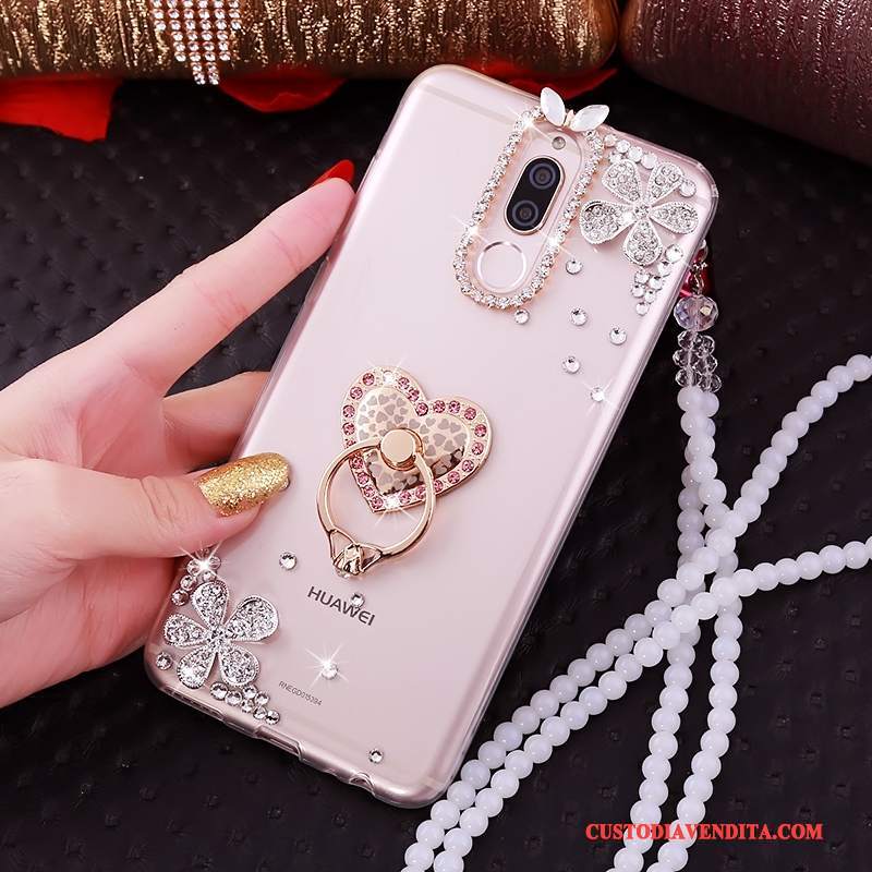 Custodia Huawei Mate 10 Lite Silicone Rosa Tutto Incluso, Cover Huawei Mate 10 Lite Morbidotelefono