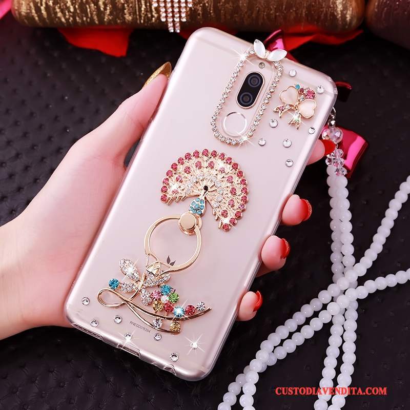 Custodia Huawei Mate 10 Lite Silicone Rosa Tutto Incluso, Cover Huawei Mate 10 Lite Morbidotelefono