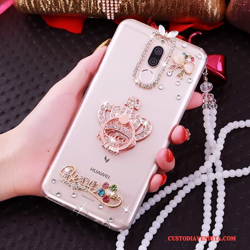 Custodia Huawei Mate 10 Lite Silicone Rosa Tutto Incluso, Cover Huawei Mate 10 Lite Morbidotelefono