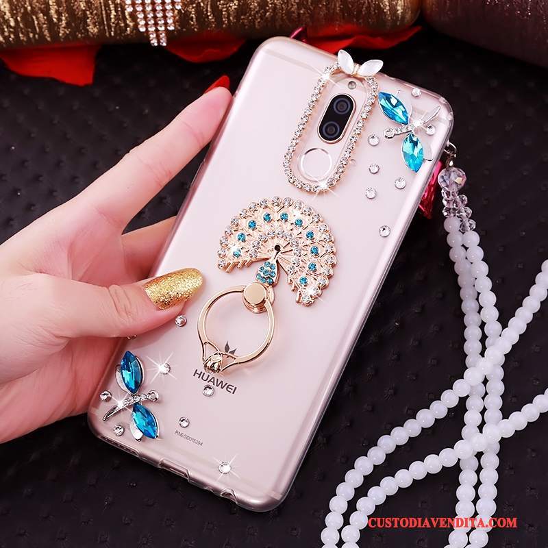 Custodia Huawei Mate 10 Lite Silicone Rosa Tutto Incluso, Cover Huawei Mate 10 Lite Morbidotelefono