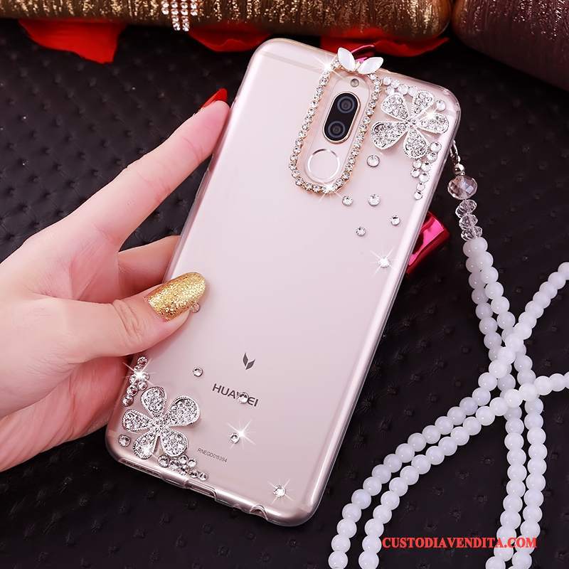 Custodia Huawei Mate 10 Lite Silicone Rosa Tutto Incluso, Cover Huawei Mate 10 Lite Morbidotelefono