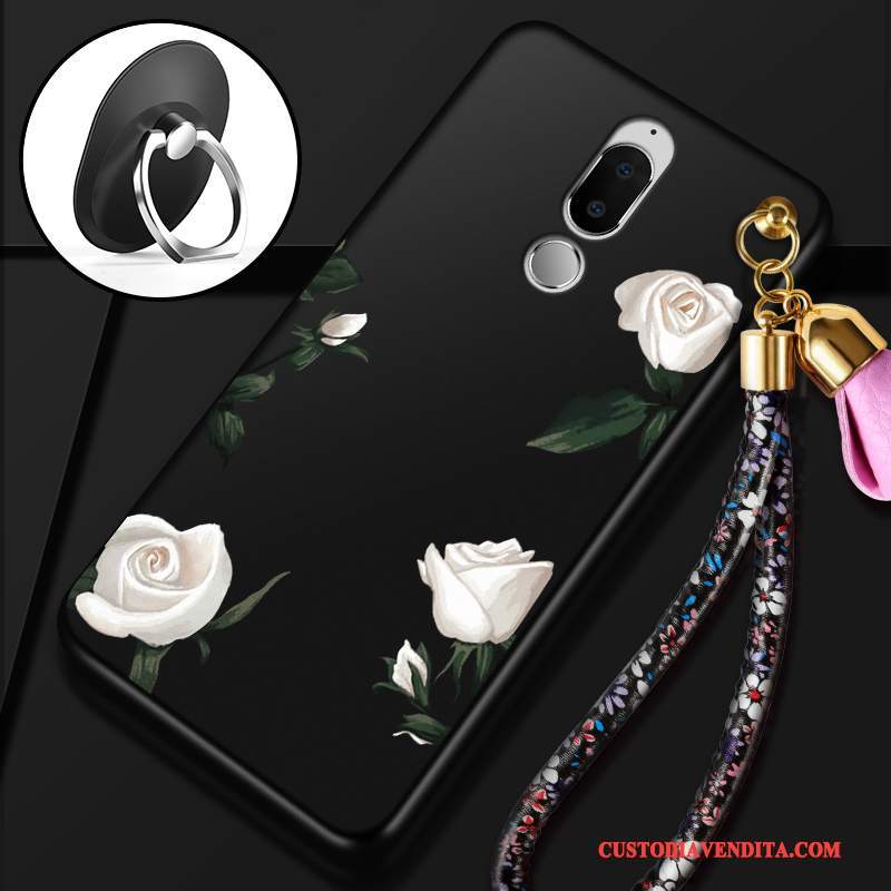 Custodia Huawei Mate 10 Lite Silicone Rossotelefono, Cover Huawei Mate 10 Lite Protezione Macchiati Tendenza