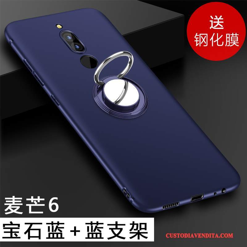 Custodia Huawei Mate 10 Lite Silicone Telefono Nero, Cover Huawei Mate 10 Lite Protezione Morbido Macchiati