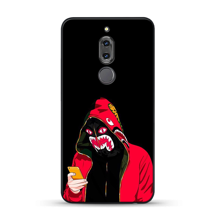 Custodia Huawei Mate 10 Lite Silicone Tendenza Di Personalità, Cover Huawei Mate 10 Lite Protezione Morbido Nero