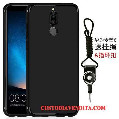 Custodia Huawei Mate 10 Lite Silicone Tutto Incluso Puro, Cover Huawei Mate 10 Lite Protezione Nero Anti-caduta