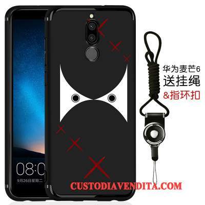 Custodia Huawei Mate 10 Lite Silicone Tutto Incluso Puro, Cover Huawei Mate 10 Lite Protezione Nero Anti-caduta