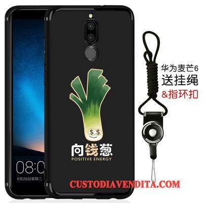 Custodia Huawei Mate 10 Lite Silicone Tutto Incluso Puro, Cover Huawei Mate 10 Lite Protezione Nero Anti-caduta