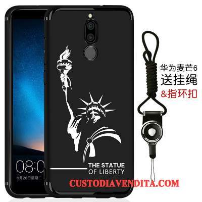 Custodia Huawei Mate 10 Lite Silicone Tutto Incluso Puro, Cover Huawei Mate 10 Lite Protezione Nero Anti-caduta