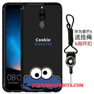 Custodia Huawei Mate 10 Lite Silicone Tutto Incluso Puro, Cover Huawei Mate 10 Lite Protezione Nero Anti-caduta