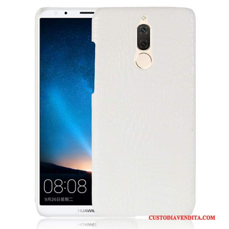 Custodia Huawei Mate 10 Lite Vintage Telefono Modello, Cover Huawei Mate 10 Lite Pelle Arancione Difficile