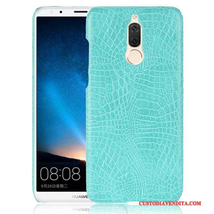 Custodia Huawei Mate 10 Lite Vintage Telefono Modello, Cover Huawei Mate 10 Lite Pelle Arancione Difficile