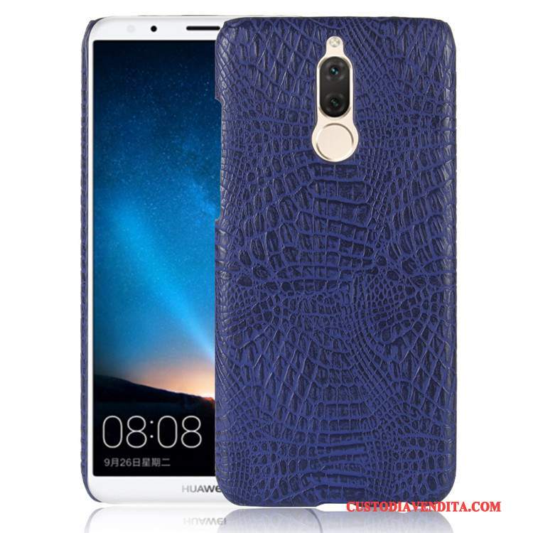 Custodia Huawei Mate 10 Lite Vintage Telefono Modello, Cover Huawei Mate 10 Lite Pelle Arancione Difficile