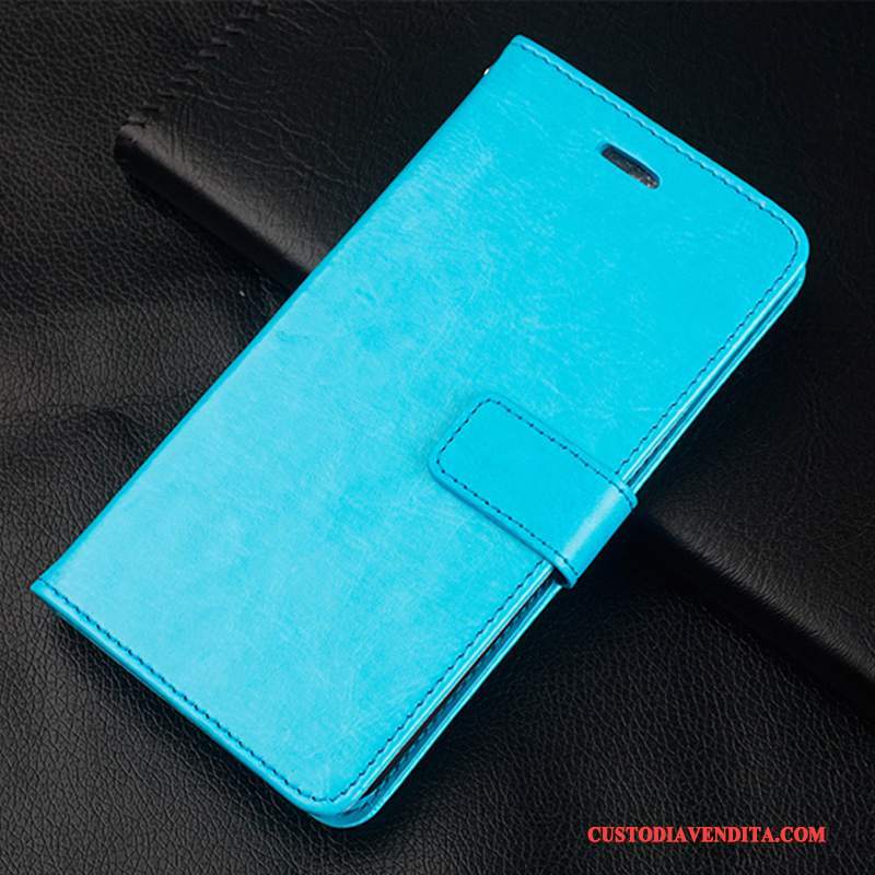 Custodia Huawei Mate 10 Pelle Morbido Blu Chiaro, Cover Huawei Mate 10 Folio Telefono