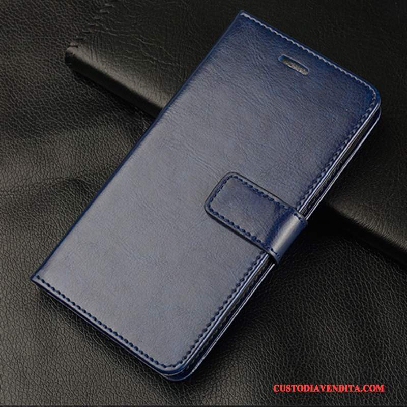 Custodia Huawei Mate 10 Pelle Morbido Blu Chiaro, Cover Huawei Mate 10 Folio Telefono